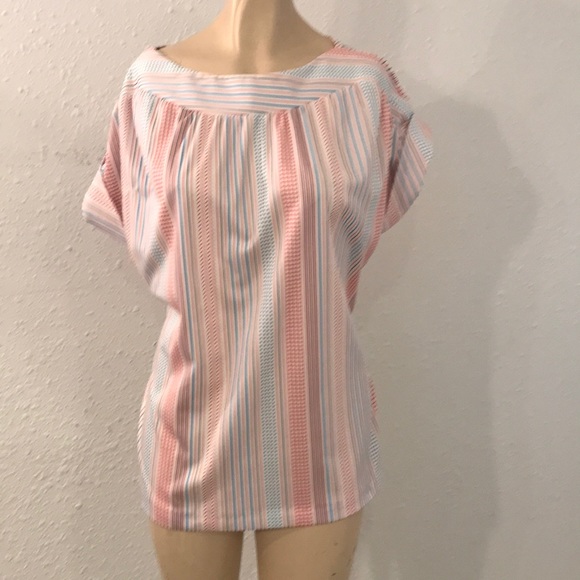 Vintage Tops - VTG vintage Land N Sea striped shirt 38 or US 8